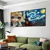 Starry Sky Gir - Round AB Drills Diamond Painting(85x45cm)
