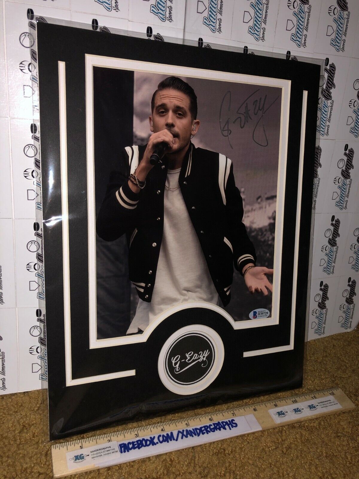 G-EAZY GERALD GILLUM AUTOGRAPHED MATTED 8X10 Photo Poster paintingGRAPH TO 11X14-BECKETT COA BAS