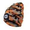 Cap with LED light luminous led knitted hat