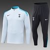 Joyfball 2024/2025 Tottenham Half-Pull Training Suit Light Gray Jersey 1:1 Thai Quality Set
