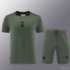 26/27 Bayern M&uuml;nchen Forest Green Pinstripe Short-Sleeve Training Kit