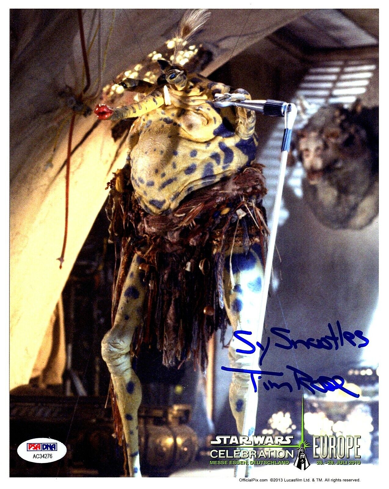 TIM ROSE Signed STAR WARS Sy Snootles