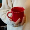 2024 Classic High-end Red Mug New Year Simple Water Cup Coffee Cup