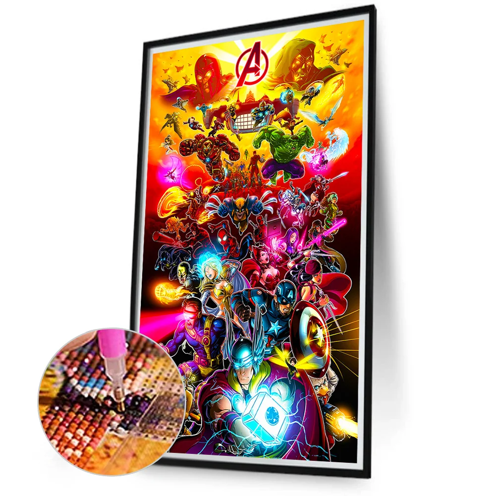 Diamond Painting - Full Round Drill - Marvel(Canvas|40*70cm)