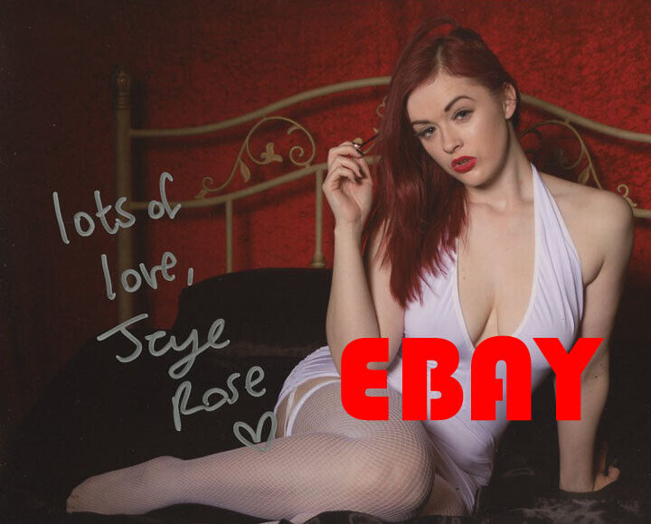 Jaye Rose Adult film star Porn actress signed autograph sexy Photo Poster painting COA H1