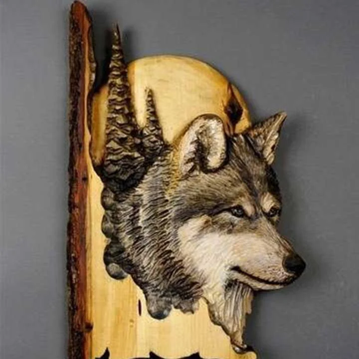 Animal Carving Handcraft Wall Hanging
