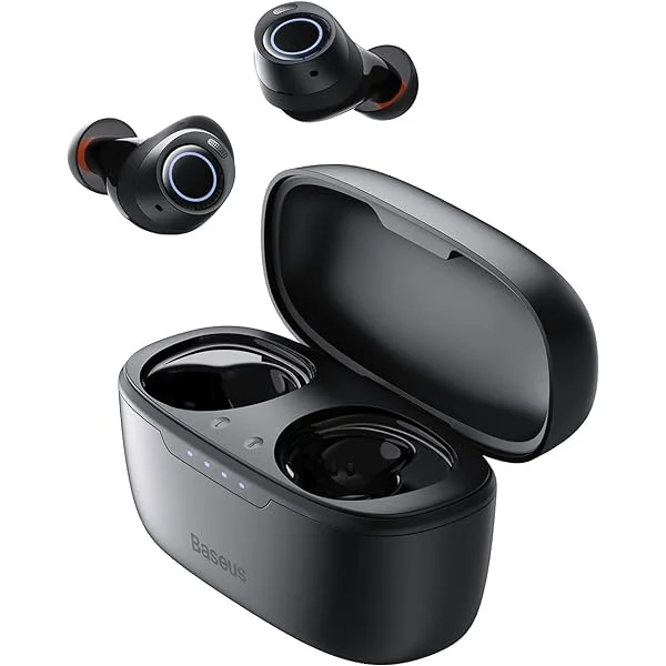 Baseus Wireless Earbuds, 140H Playback -48dB Active Noise Cancelling Bluetooth 5.3 Earbuds with IPX6 Waterproof 4 ENC Mics 0.038s Low Latency Fast Charge Ear Buds for Android iOS - Bowie MA10