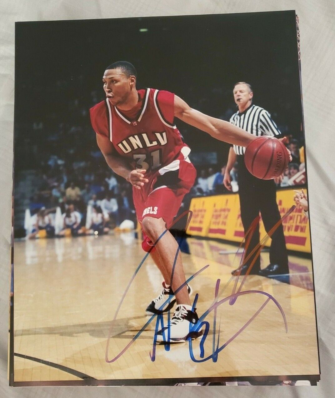 SHAWN MARION UNLV RUNNIN REBELS SIGNED AUTOGRAPHED 8X10 Photo Poster painting W/COA