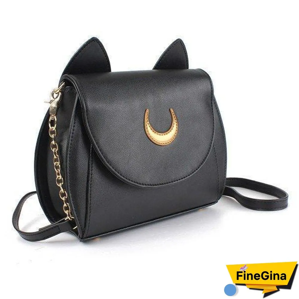 Sweet Moon Print Ear Pattern Design Crossbody Bag Cute Bag