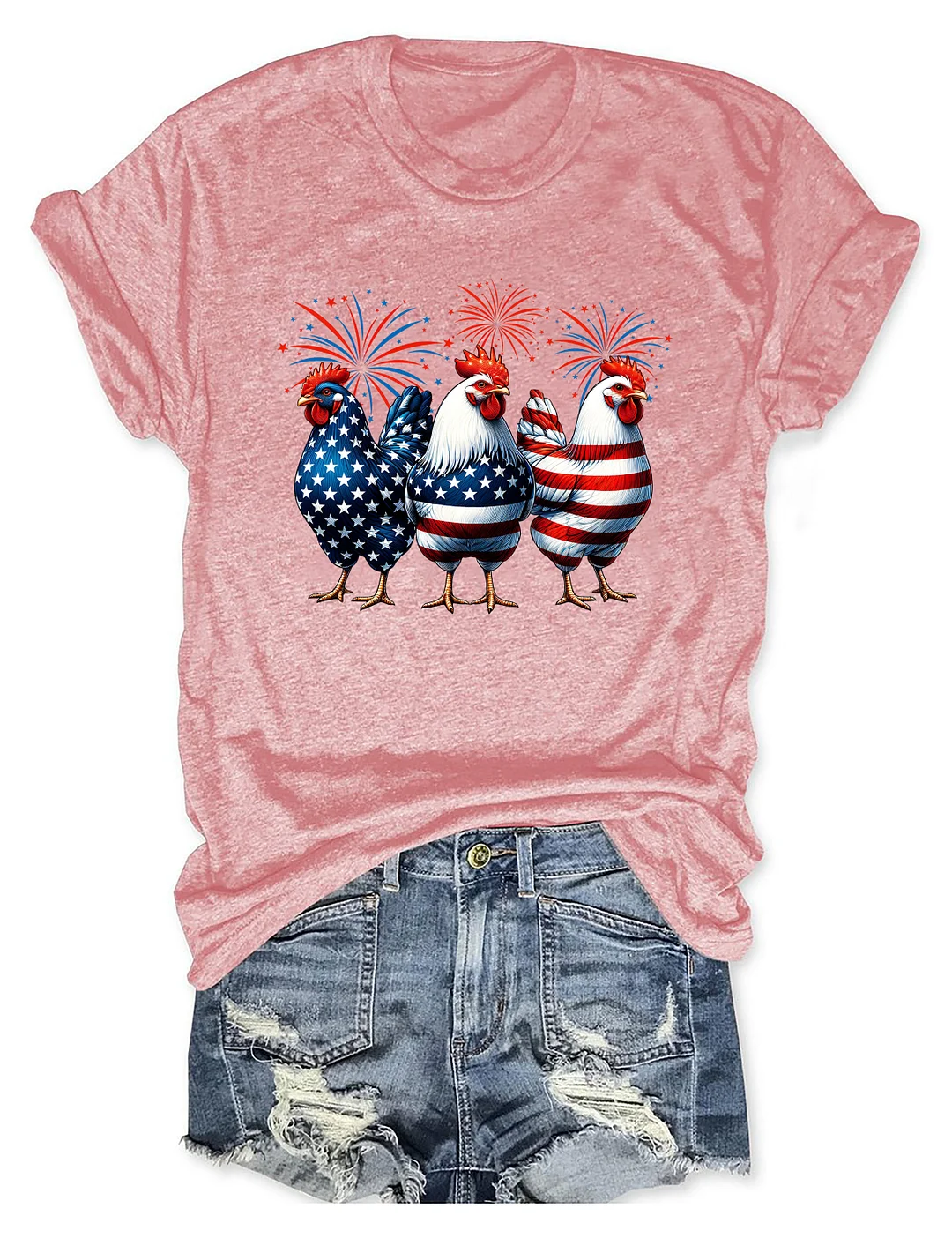 Patriotic USA Chicken T-shirt
