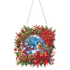 Kit de pendentif 2D &agrave; peinture acrylique 2D pour la maison du village de No&euml;l