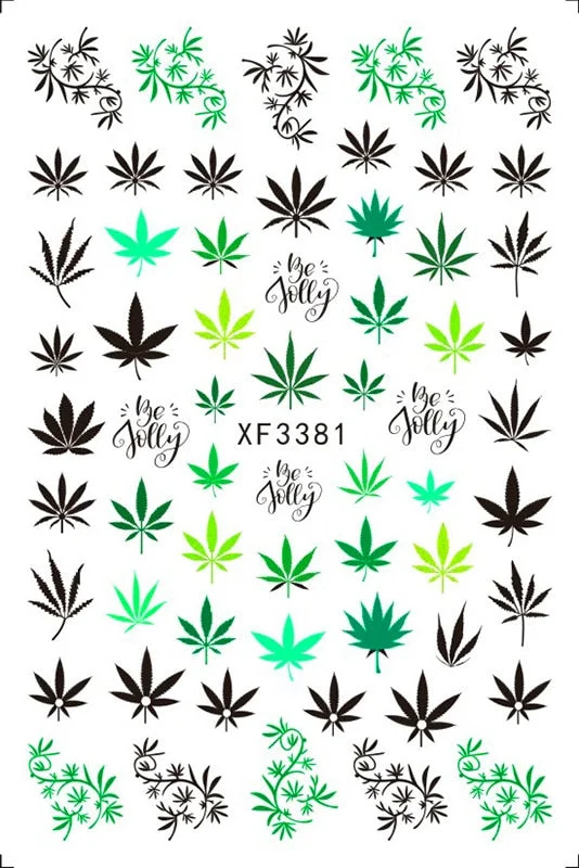 Popular Daisy Nail Sticker for Design Decoration Sunflower Nail Art Decals Adhesive Himawari Sticker for Nail Manicure Design