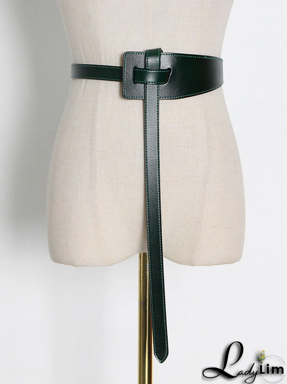 Asymmetric Solid Color Belts