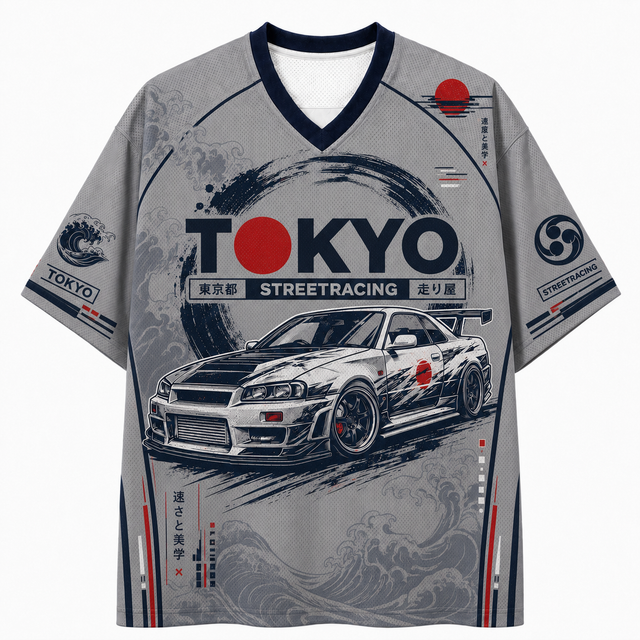 Techwear JDM Moto 22 Short Sleeve Jersey