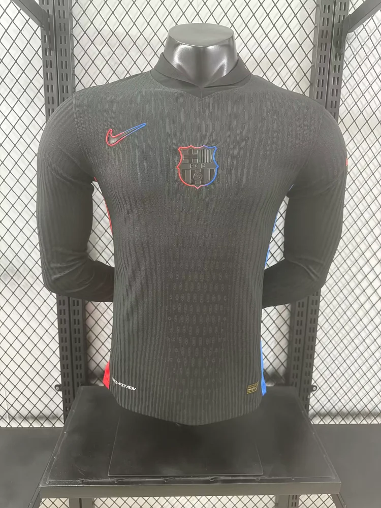2024-25 Barcelona Away Long Sleeve Jersey - Player Edition