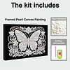 (20x30cm)DIY Butterfly Framed Handmade Pearl Painting Art Craft Kit Living Home Decor