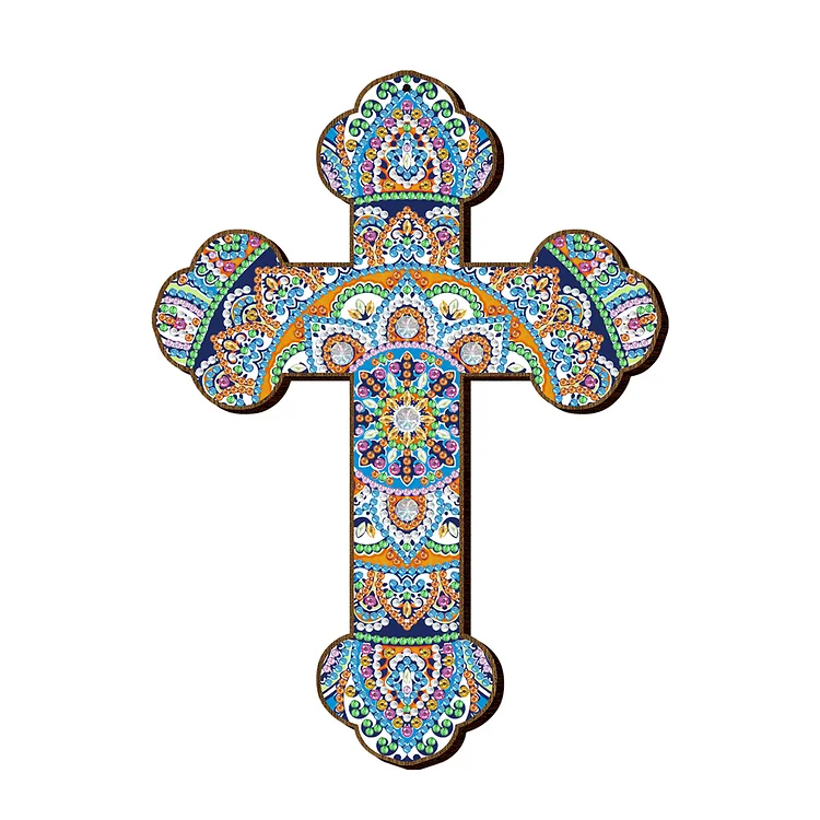 Wooden Jesus Christ Cross Pendant DIY Diamond Painting Pray Decor (GSP304)
