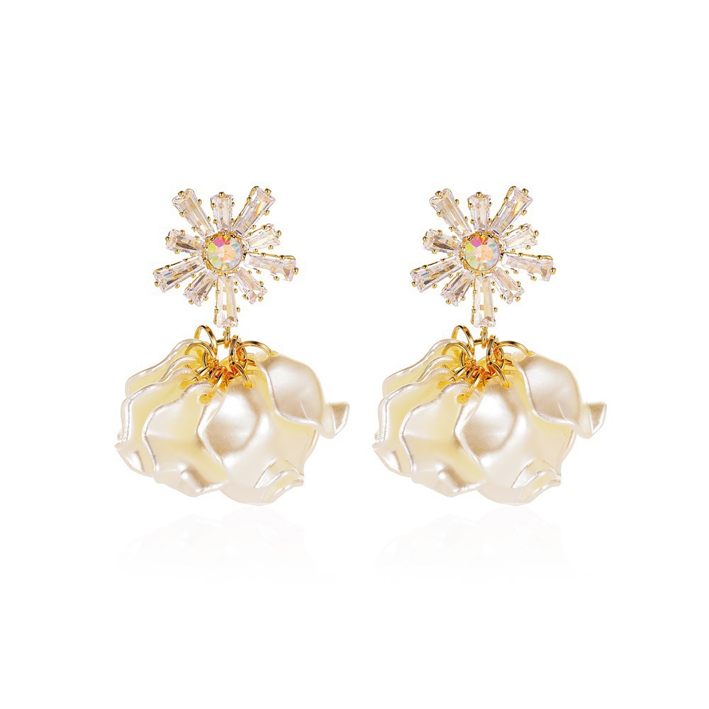 Sunflower Zirconia Earrings