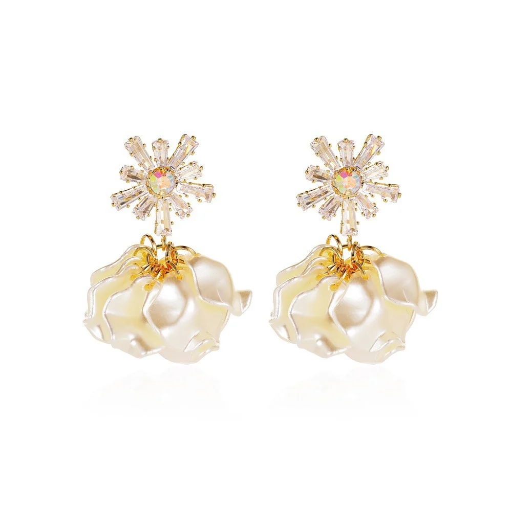 Sunflower Zirconia Earrings