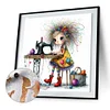 (US Only)Paint By Numbers Kit On Canvas DIY Oil Art Girl Picture Home Wall Decor40x40cm