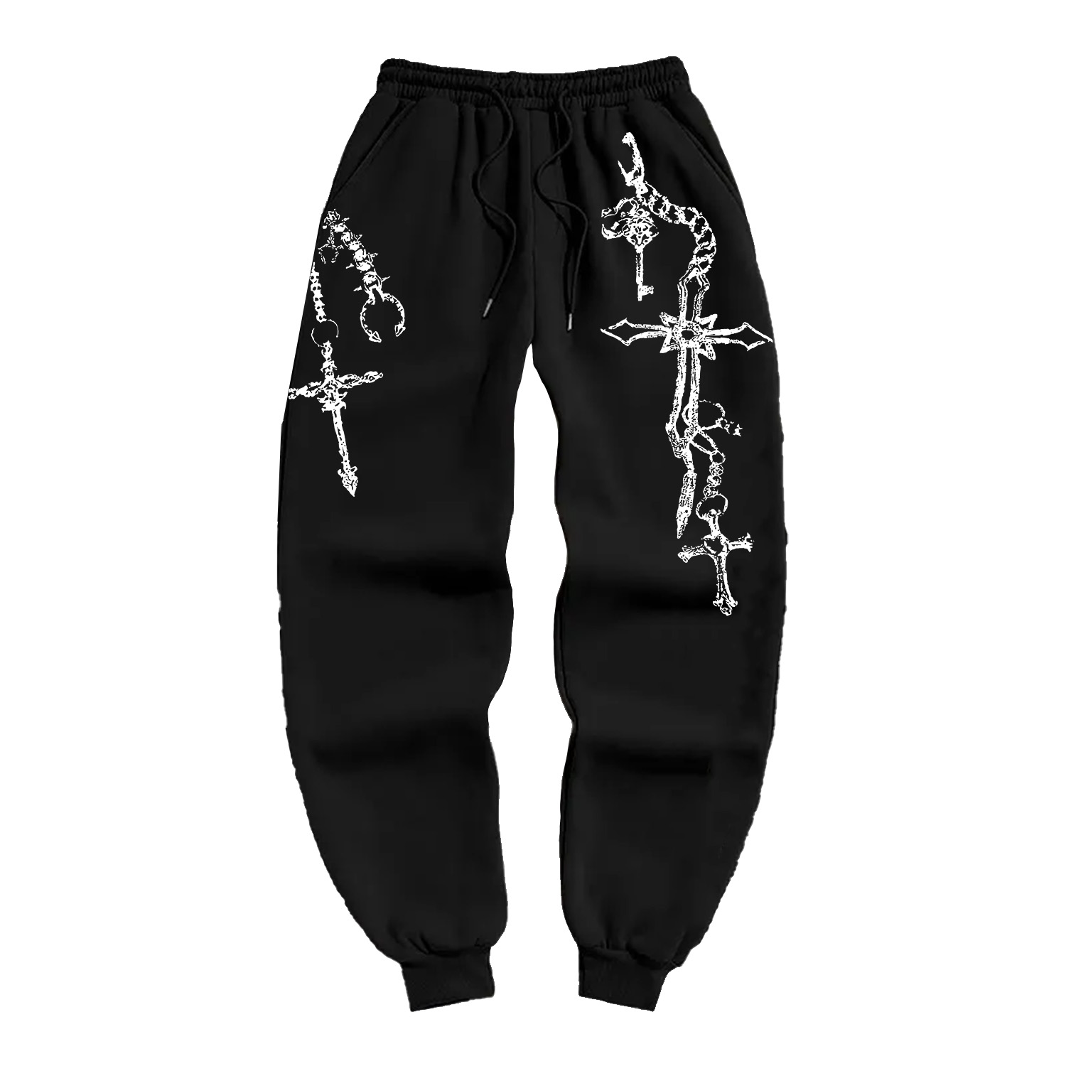 Cross Bone Chain Jogger
