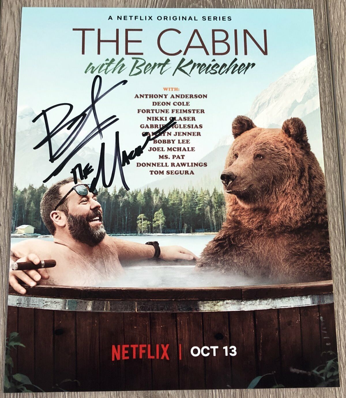 THE CABIN WITH BERT KREISCHER SIGNED AUTOGRAPH 8x10 Photo Poster painting NETFLIX w/EXACT PROOF