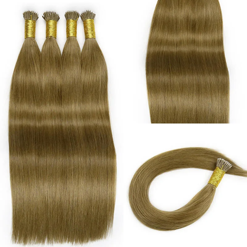 Nano Ring Hair Extensions #6 Chestnut Brown 100Gram Per Pack