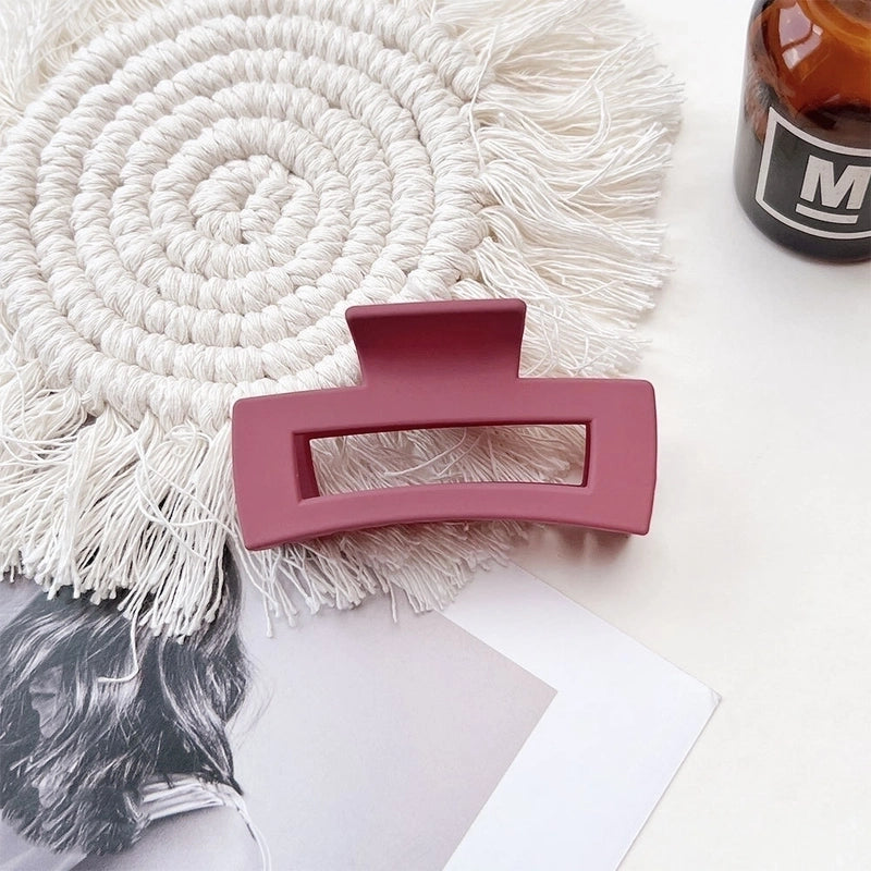 Women’s IG Style Solid Color Plastic Hair Claws