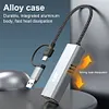 2in1 USB-C/USB 3.1 To Ethernet Adapter 5000Mbps USB-C To RJ45 Network Converter