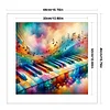Musical Notes And Piano-11CT Stamped Cross Stitch 40*40cm