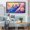 Peacock-11CT Stamped Cross Stitch 90*50cm/35.43*19.69in (Big Size)