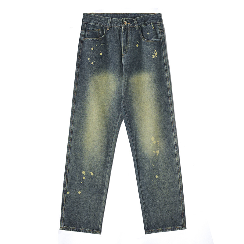 Men's American Retro Dirty Trendy Jeans - SOPULA