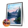 Diamond Painting-DIY Full Round Drill Mountain Lake