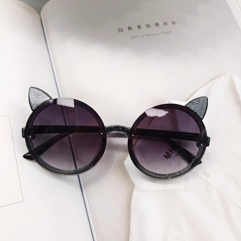 Cartoon Style Cat Resin Kids Sunglasses