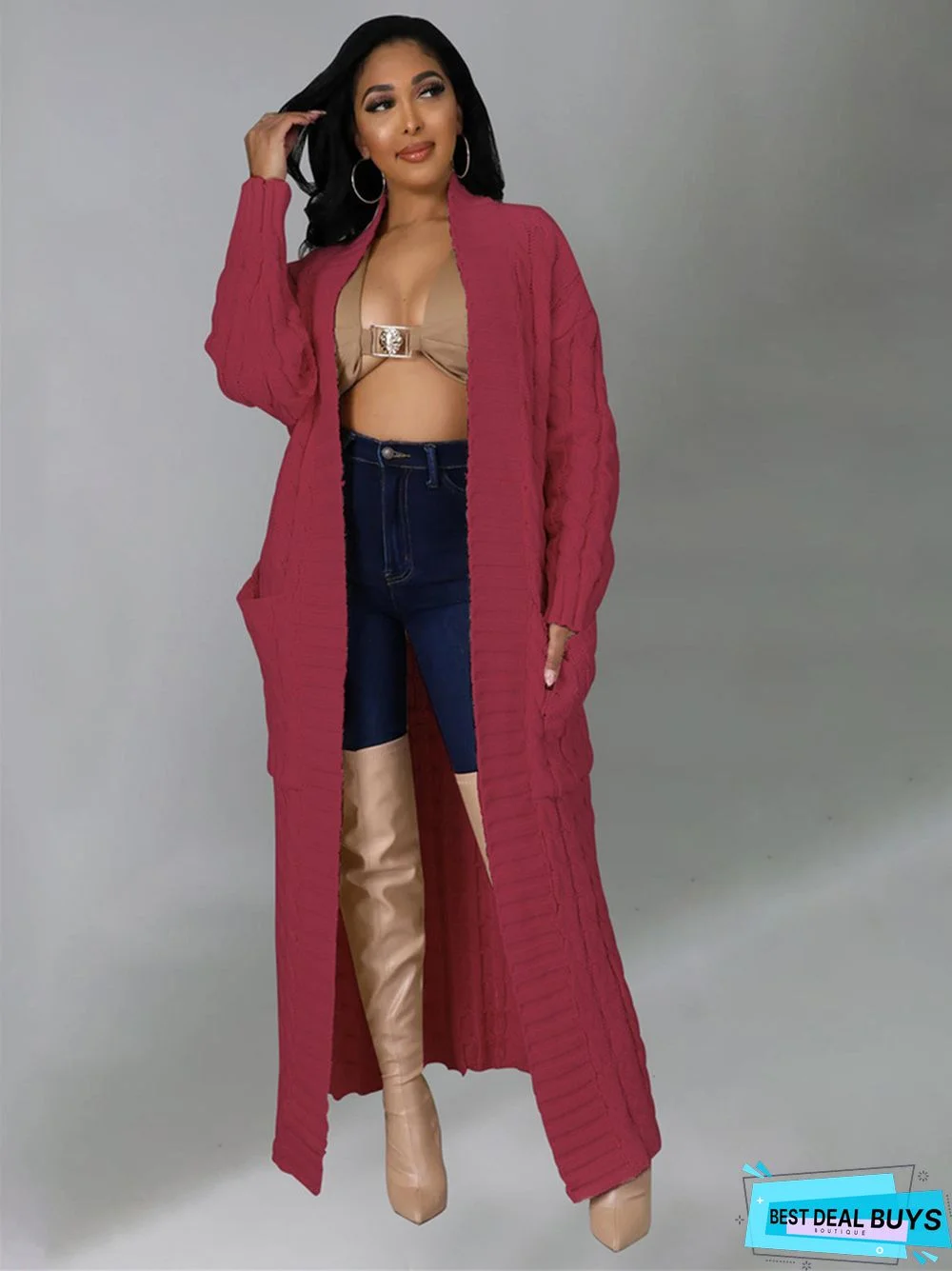 Sexy Casual Solid Color Long Sleeve Sweater