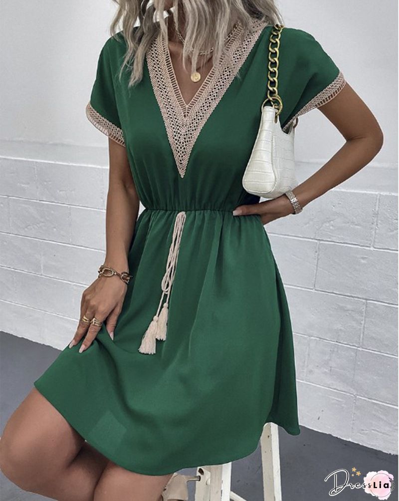 Plus size Casual Half sleeve Dress