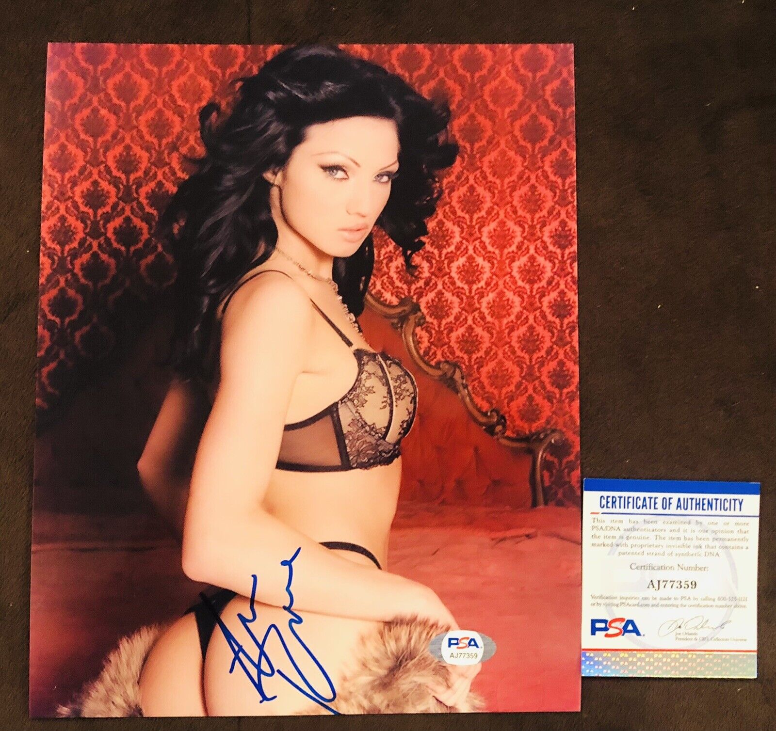 Ava Rose Adult STAR Hand SIGNED 8X10 Photo Poster painting AUTOGRAPH Sexy Booty Model PSA Rare