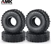 AMK 1.0" Rubber Mud Terrain Off Road Tires 24x62x22mm for 1/24 RC Crawler Car Axial SCX24 Gladiator Deadbolt 1/18 TRX4M (2PCS)