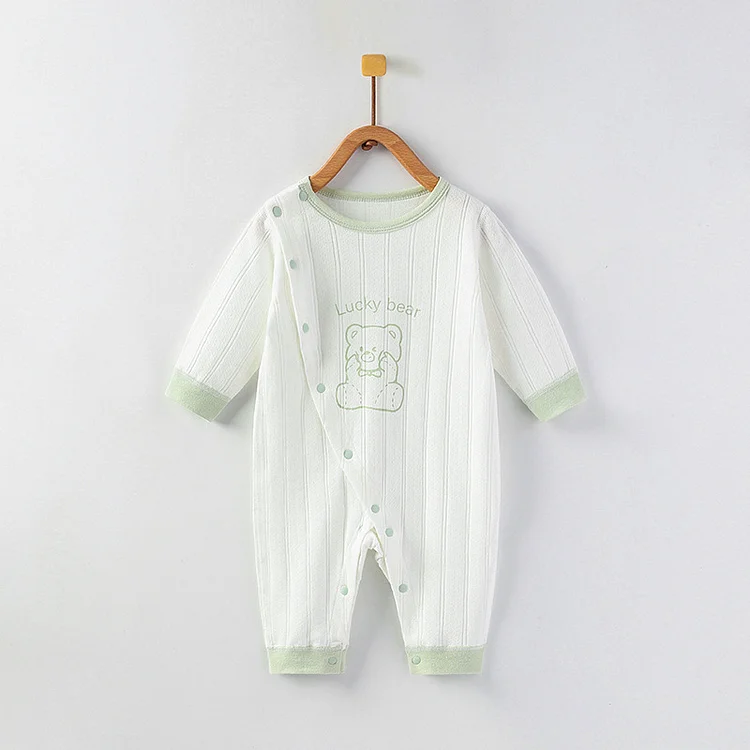 Baby Onepiece Organic Cotton Bear Sleepsuit