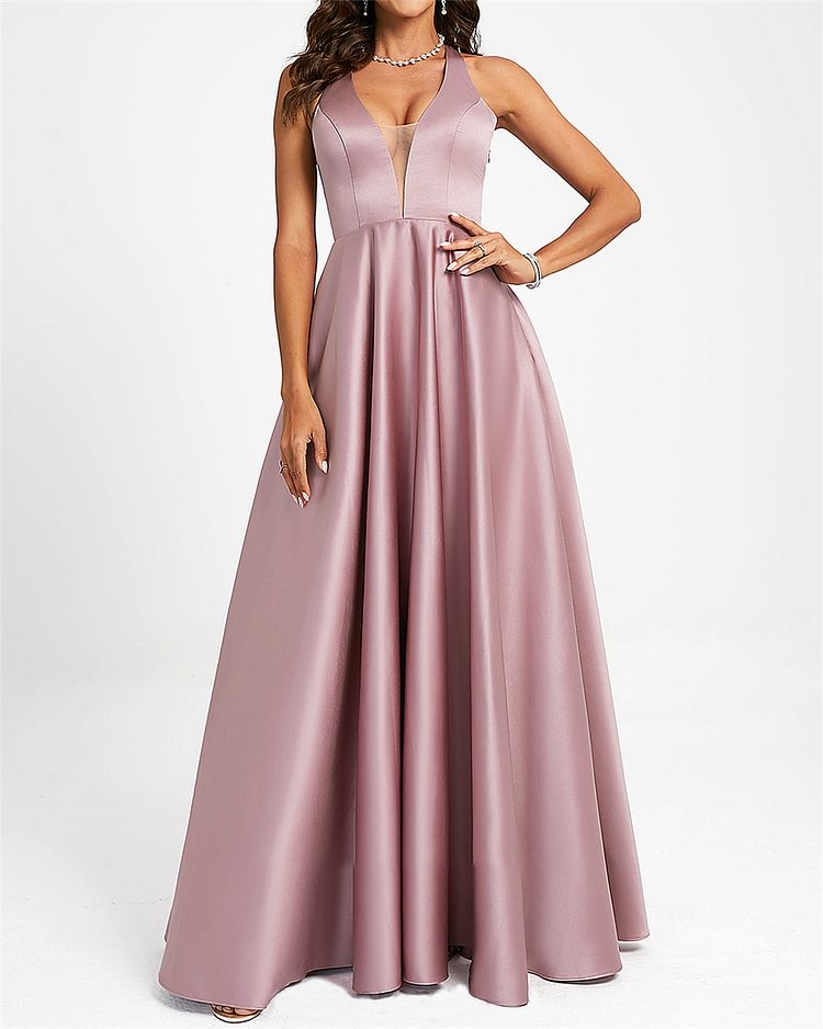 Women's Solid Color Dress