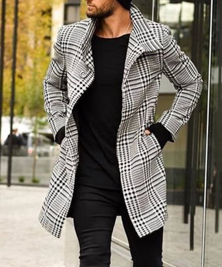houndstooth winter coat