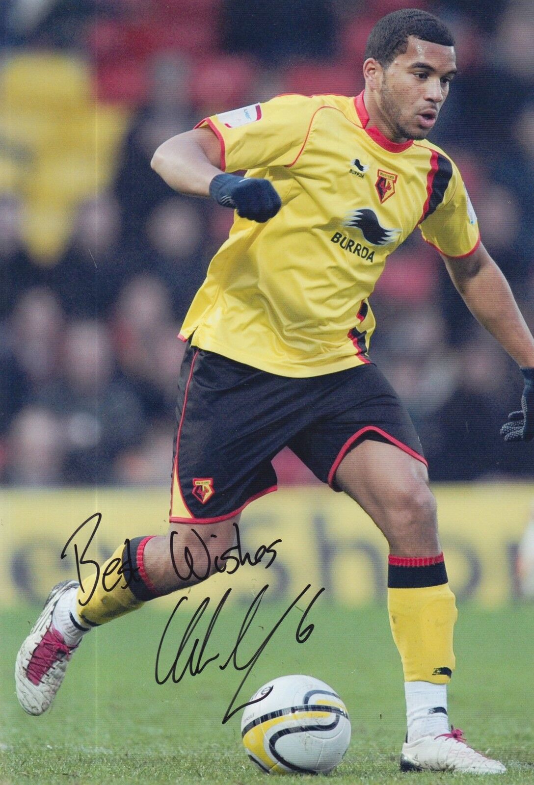 WATFORD HAND SIGNED ADRIAN MARIAPPA 12X8 Photo Poster painting.