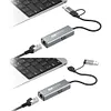 2in1 USB-C/USB 3.1 To Ethernet Adapter 5000Mbps USB-C To RJ45 Network Converter