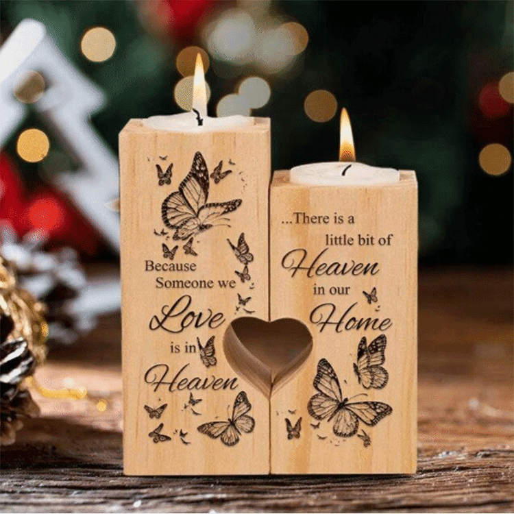 The Hottest Butterfly Someone We Love Is In Heaven Candle Holder