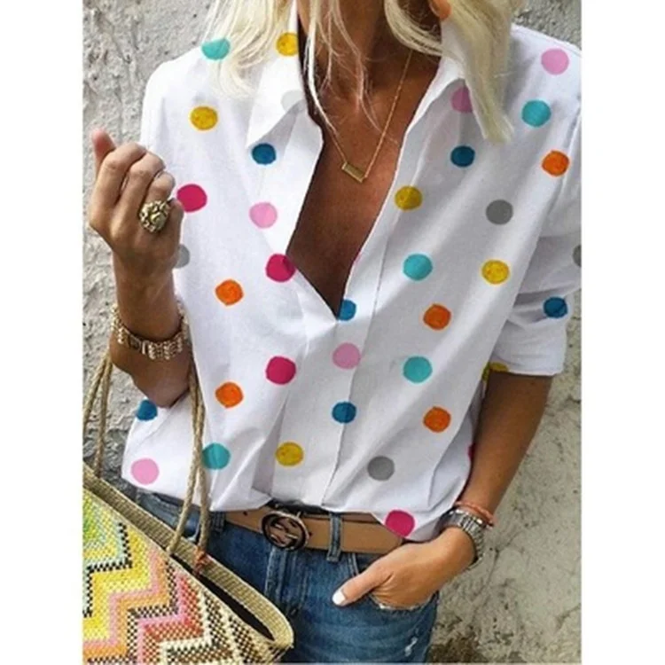 Fashion Casual Polka Dot Shirt