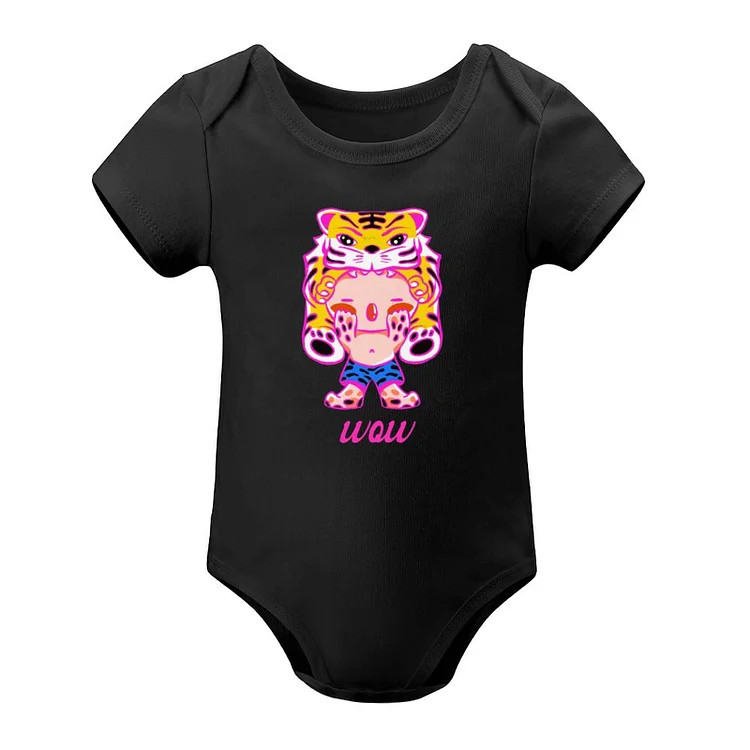 Short Sleeved Baby Jacket Octopus Tiger