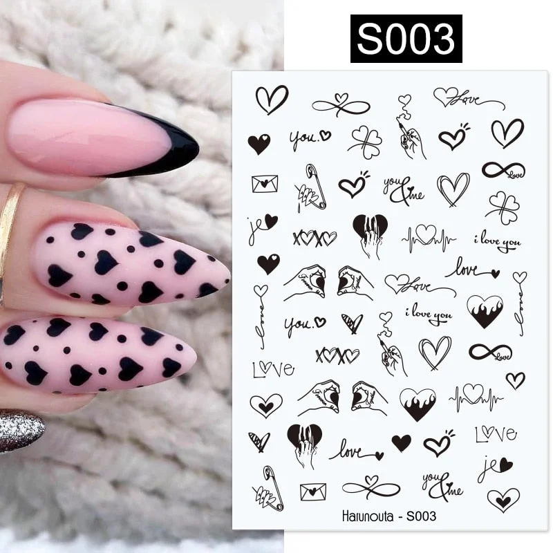 Dandelion Flower 3D Nail Stickers Women Face Abstract Butterfly Image Sexy Girl Christmas Slider Design Polish Nails Art Decals-Nail Inspo