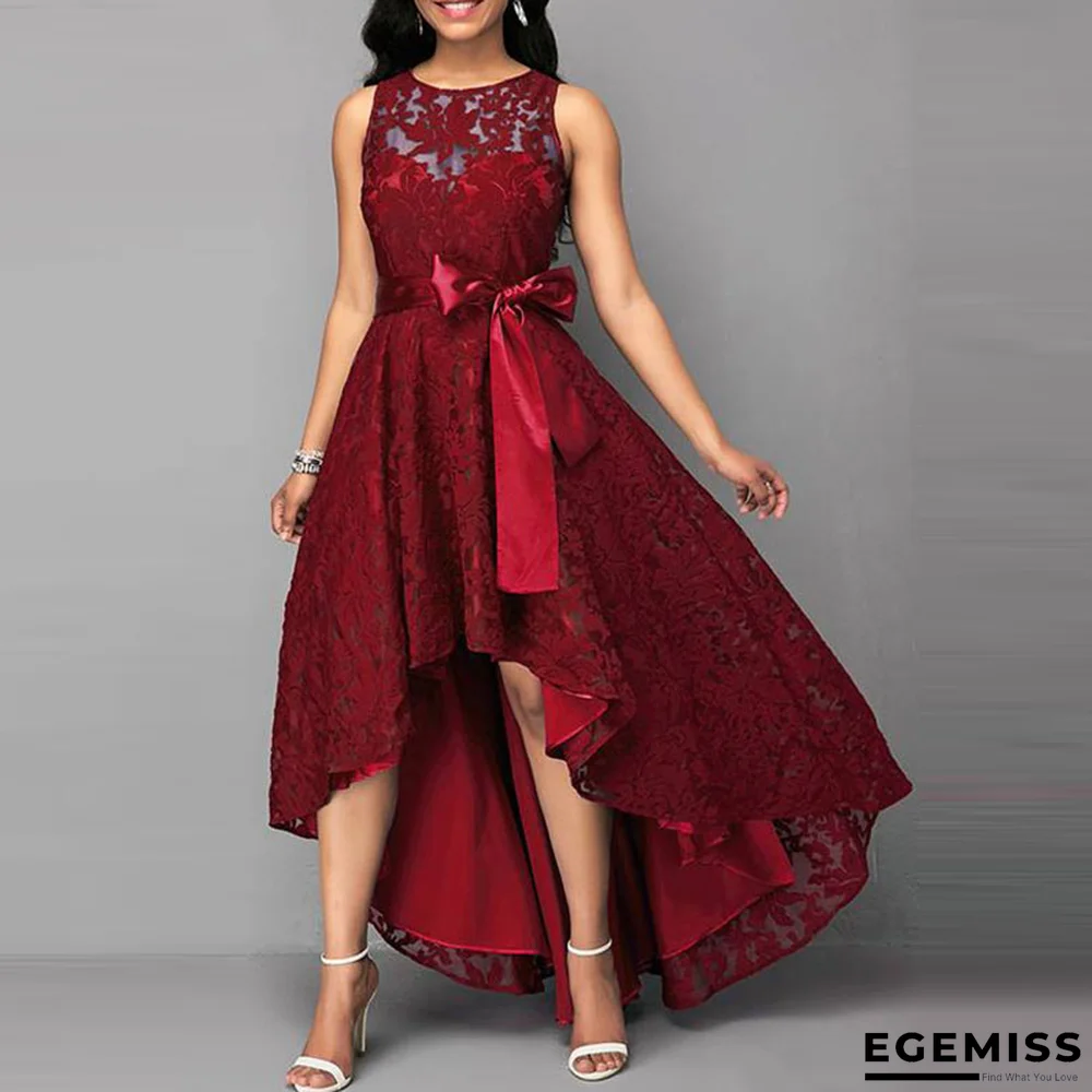 Casual Lace Women Dress Tunic Irregular 5XL Swing Sleeveless Ladies Plus Size Dress | EGEMISS