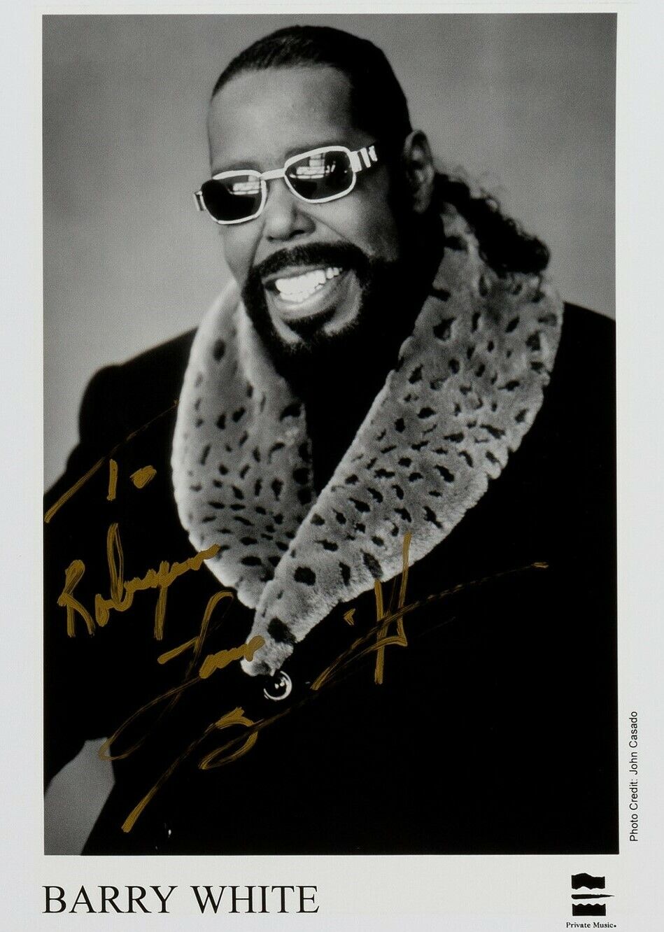 BARRY WHITE Signed Photo Poster paintinggraph - Soul / R&B Singer / Songwriter - preprint