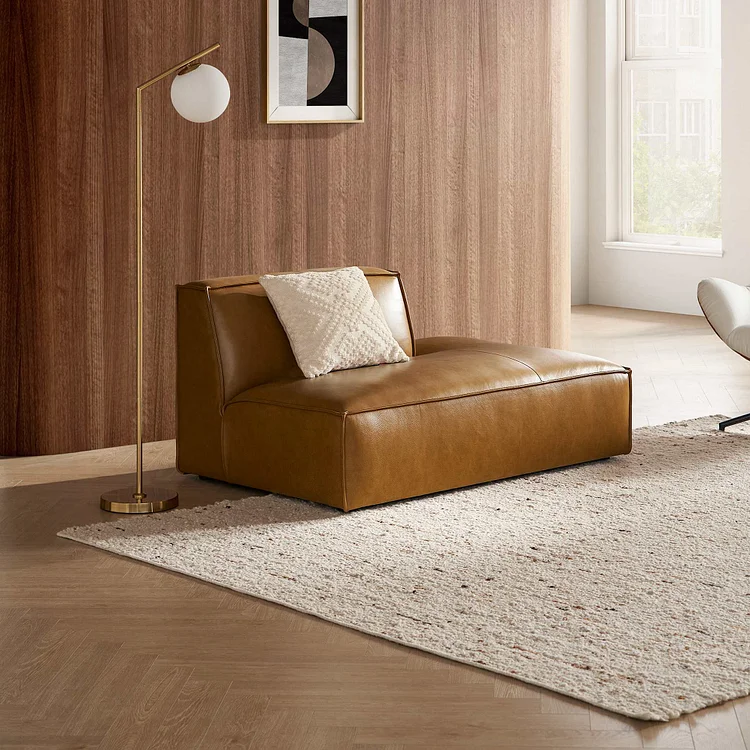 Jonathan Leather Right Chaise Sofa